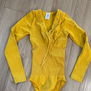 Tissini Body Madelyn Shapewear Bodysuit Mustard Tummy Control